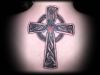 cross celtic back tattoos design